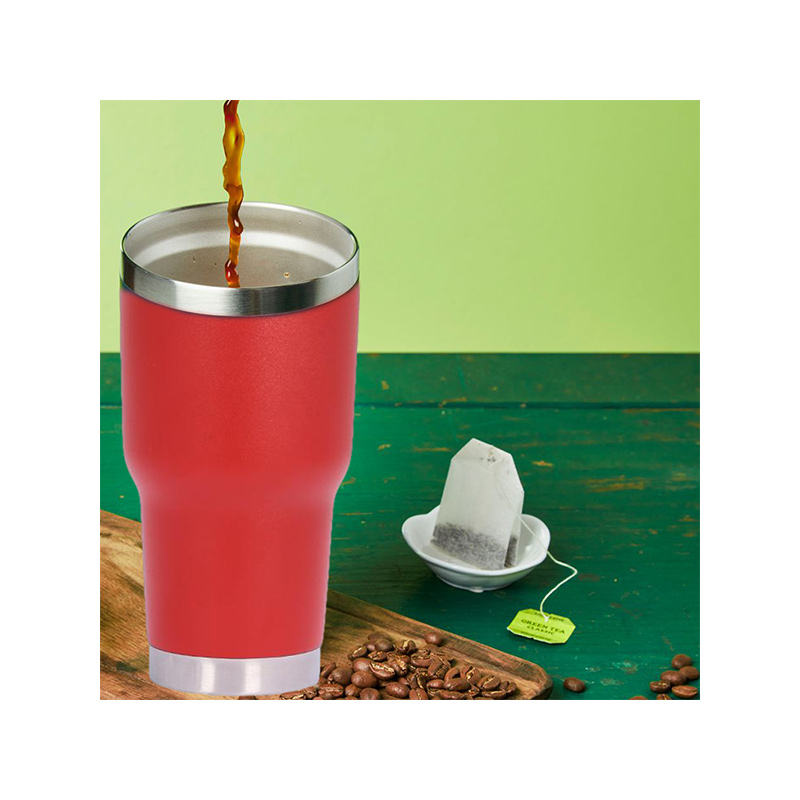 30oz Portable Double Wall Vacuum Insulated Stainless Steel Custom Logo Tumbler Travel Coffee Mug With Lid