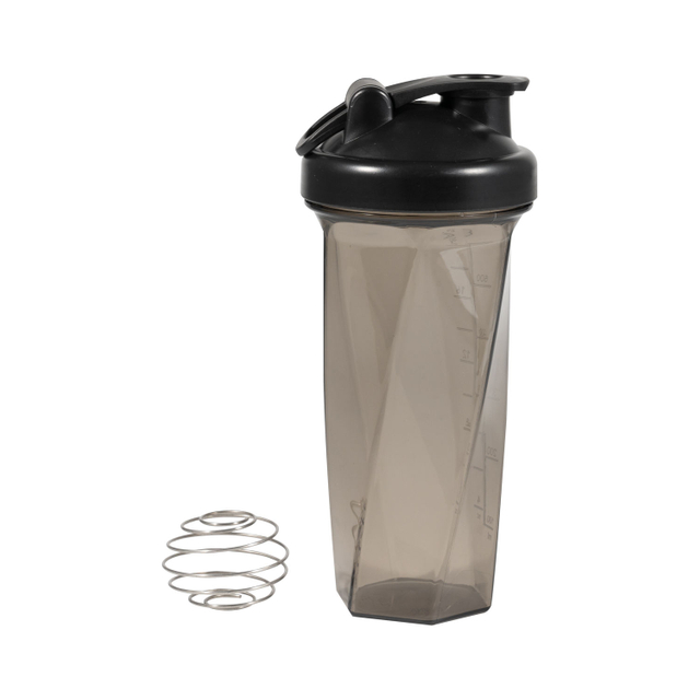700ml 23oz Custom logo and Color Shaker Water Bottle Gym with Stainless Steel Mixing Ball Protein Powder Shaker Cup