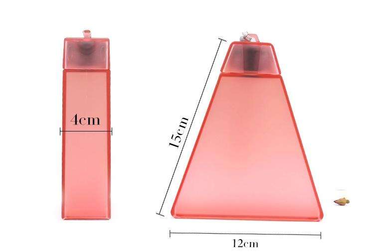 Plastic Pyramid Shape Water Bottle, Triangle Water Bottle