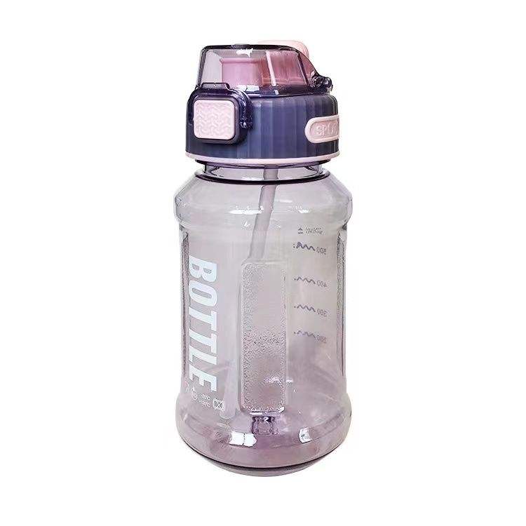 800ml Outdoor Sports BPA Free Tritan Customizable Portable Plastic Water Bottle with Direct Drinking and Straw Lid