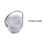 350ml/500ml/600ml Stainless Steel Bottle with Stable and Anti slip Base Bottom Vacuum Flask Sports Water Bottle with Lid Handle