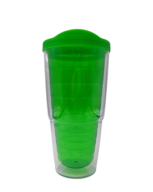 Customized Double Walled BPA Free Direct Drinking Style Transparent Travel Coffee Cup with a Lid