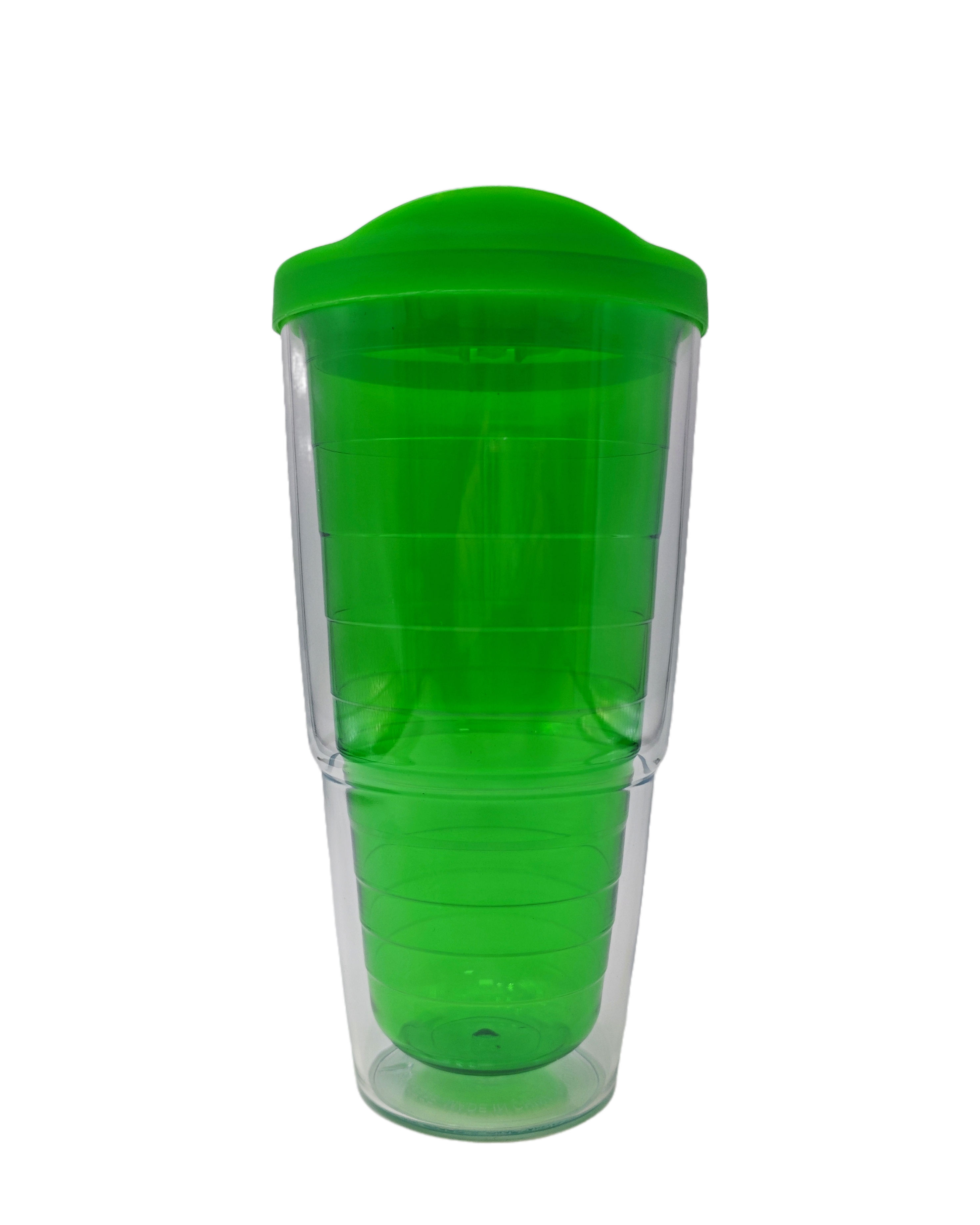Customized Double Walled BPA Free Direct Drinking Style Transparent Travel Coffee Cup with a Lid