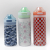 350ml Custom Logo Stainless Steel Water Cup Leakproof Insulated Kids Water Bottle With Straw Lid Food Grade Cute Cup