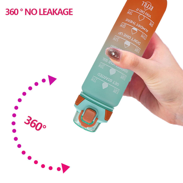 50oz Gradient Color Large-capacity Water Cup Is BPA-free Design with Scale Lines Makes It Suitable for Camping and Sports