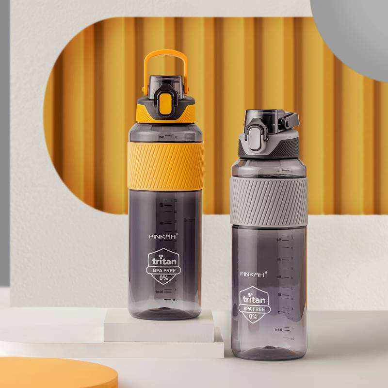 BPA Free Tritan Bottle 34OZ Plastic Custom Gym Fitness Sport Water Bottle With Straw
