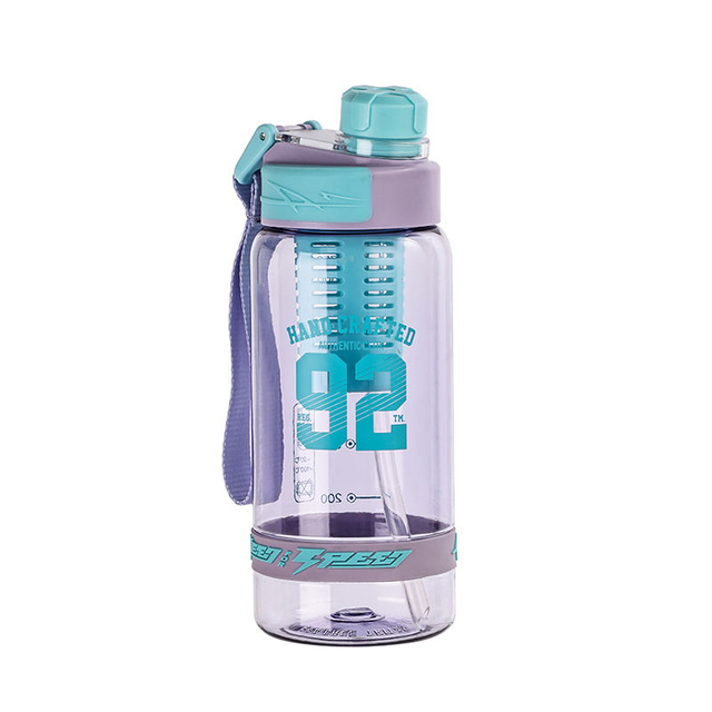 High Quality 25oz Sport Plastic Water Bottle with Tea Strainers and Straws for Wholesale