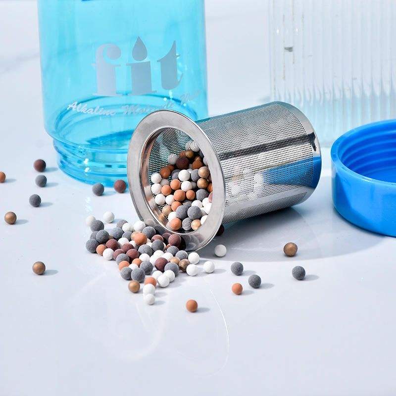 New 22oz Product BPA Free Plastic Alkaline Hydrogen Sports Water Bottle with Stainless Steel Filter