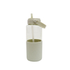 High Quality 32Oz Clear Colorful Plastic Wide Mouth Water Drink Bottle With Straw for School Kids