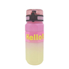 Wholesale Gradient Color Fitness 750ML BPA Free Outdoor Plastic Water Bottle