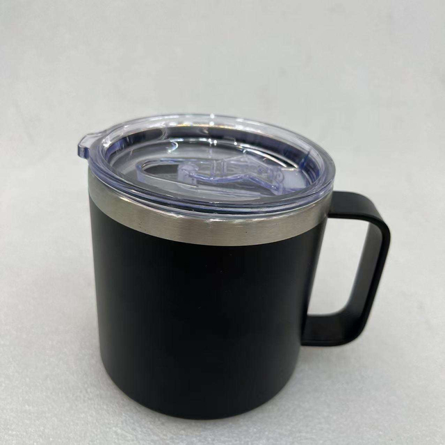 Hot Selling 450Ml Double-Walled Vacuum Insulated Stainless Steel Coffee Mug with Handle 304 Metal Tea Mugs Beer Drinking Cups
