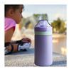 12oz 304 Stainless Steel Straw Lid Cup with Handle Leakproof Vacuum Flask Insulated Bottle