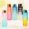 32oz Gym Fitness Leakproof Gradient Drinking Sports Bottles Water Bottle With Time Marker