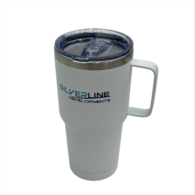 850ml New Outdoor Coffee Cup Custom Color Loo Car Mug with Lid and Handle 304 Stainless Steel Tumbler