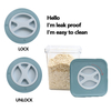 450ml Plastic Storage tank with Customized logo a Small Capacity Round Fruit Storage Box
