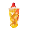 Custom Disposable U Shape Insjection Coffee Milk Tea Cups Cold and Hot Drink Plastic Cup Clear Frosted PP Cup with Lid