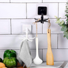 6 Pieces Rotating Folding Hook Multi-Purpose 180 Degrees Vertical Flip Hook Waterproof Self-Adhesive Folding Hook for Home