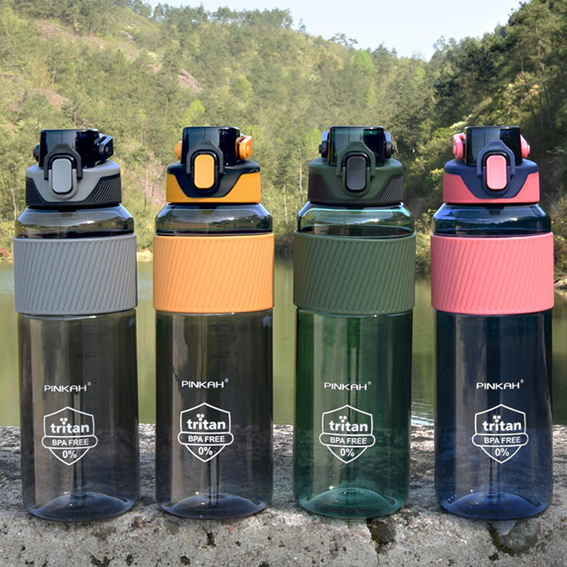 1000ml Eco Friendly Reusable Plastic Sport Water Bottle Printed logo Tritan Water Bottle Bpa Free