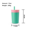 Wholesale Custom 12Oz Travel Cute Insulated Stainless Steel Tumbler Cups Cup With Straw