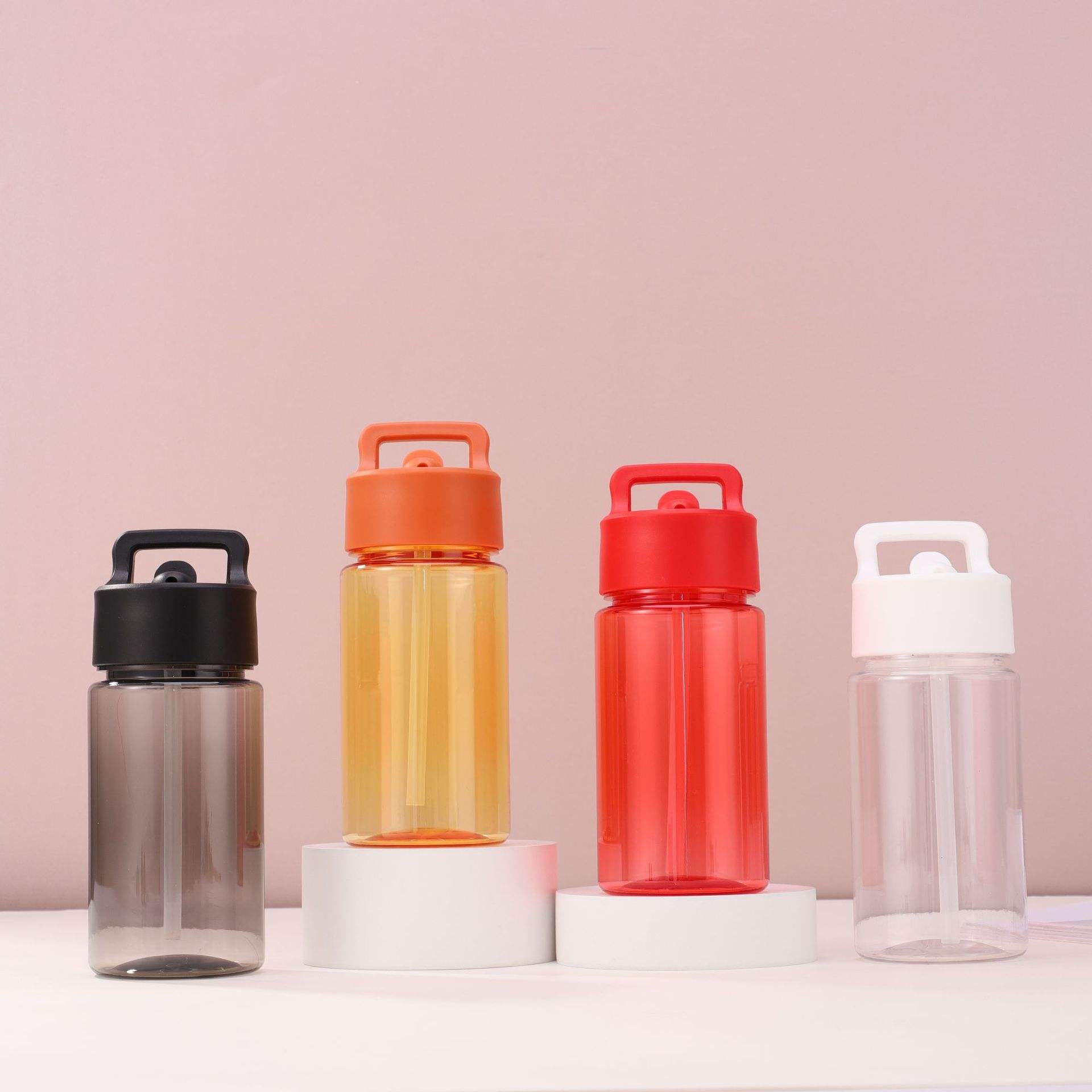 700ML BPA Free Water Bottle with Leak Proof Straw Lid Camping Portable Bottle