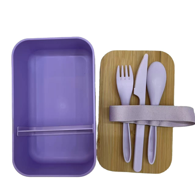 1000ML Lunch Box With Bamboo Lid Kid School Adult Office RPET Lunch Bento Box