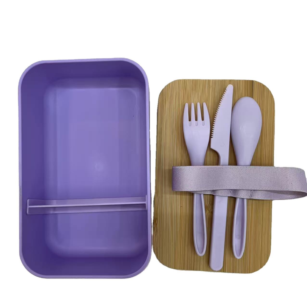 1000ML Lunch Box With Bamboo Lid Kid School Adult Office RPET Lunch Bento Box