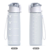 32oz Plastic Water Bottle Moticational Water Bottle with Time Marker Reusable Water Bottle Perfect for the Gym and Office Worker