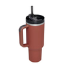 40oz Reusable Stainless Steel Vacuum Insulated Cup for Outdoor Travel Camping Beer Mug Tumbler With Lid and Straw