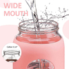 42Oz 56Oz 64Oz Hot and Cold Big Transparent Motivational Plastic Water Bottle With Handle Capacity Scale