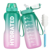 Hot Sellers Gradient Color Large Capacity 2L Plastic Water Bottle