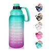 2023 New Large Capacity Bottle Motivational Transparent 1.8L Gym Sport Jug Portable Bpa Free Plastic Water Bottle