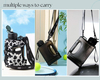 2L Water Bottle with 2 LIDS Portable Sports Kettle with Cloth Cover