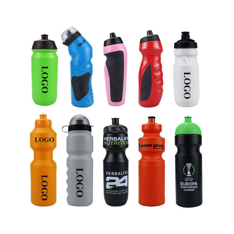 600ML Custom Logo Soft PE Fitness Squeeze Plastic Bicycle Sports Water Bottle Popular Bottle