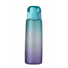 Wholesale Eco Friendly Tritan Plastic Sport Water Bottle With Time Marker Custom Straw Lid Drink Motivational Water Bottle