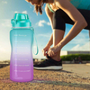 2.2L Large Motivational Gym Fitness Sports Plastic Water Bottle with Custom logo Motivation Bottle