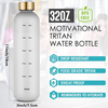 BPA Free Frosted Leakproof Motivational Time Marker 32 OZ Water Bottles With Times