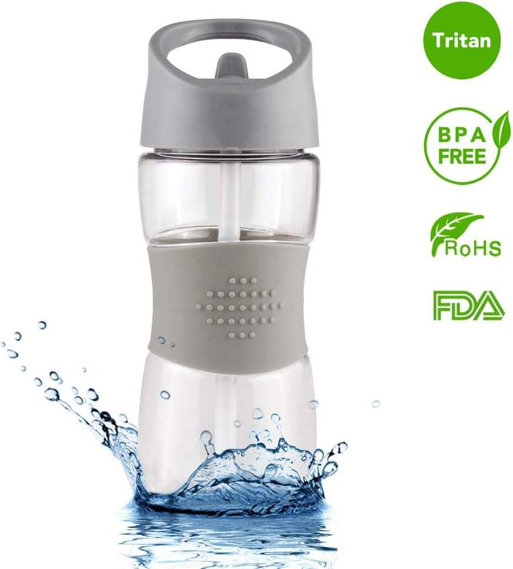 Hot Sales Supermarket Customize Pattern Kids Water Bottle Plastic Water Bottle With Straw for Kids BPA Free 350 ML Cute Children