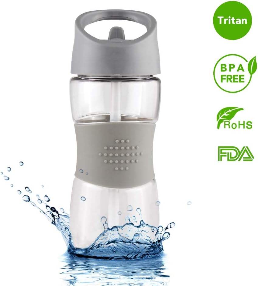 Hot Sales Supermarket Customize Pattern Kids Water Bottle Plastic Water Bottle With Straw for Kids BPA Free 350 ML Cute Children