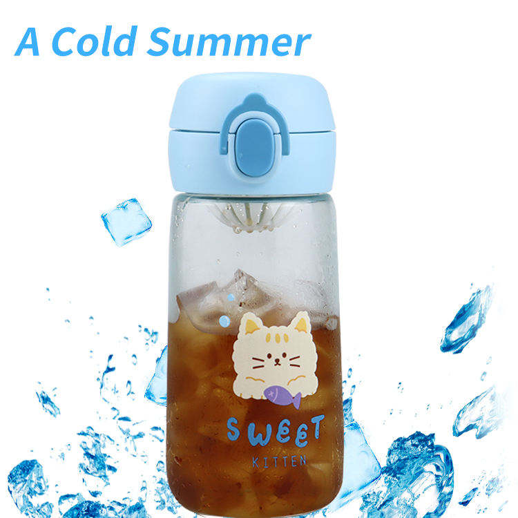 Custom Wholesale Botella De Agua Para Ninos Eco Friendly Children Plastic Drink Water Bottle for Girl School Kids