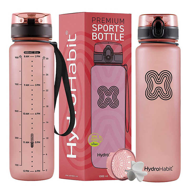 Garrafas De Agua 1L Botella Para Gimnasio 1 Litro Sport Clear Plastic 1000Ml Drink Bottles Drinking Water Bottle