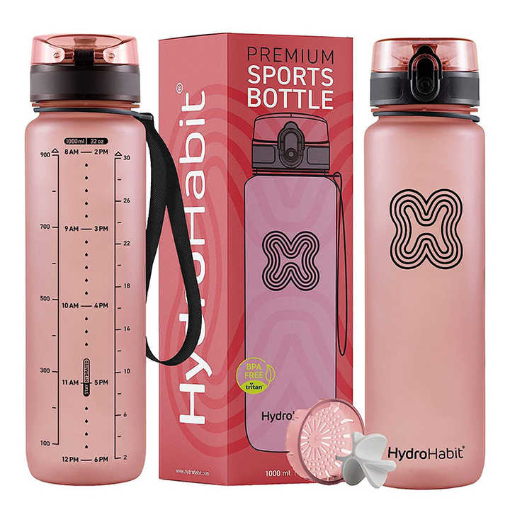 Garrafas De Agua 1L Botella Para Gimnasio 1 Litro Sport Clear Plastic 1000Ml Drink Bottles Drinking Water Bottle