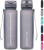 Frosted Straight Drinking Cup Portable Cup With Bounce Cover Outdoor Gym Sport Motivational rainbow Gradient Water Bottle