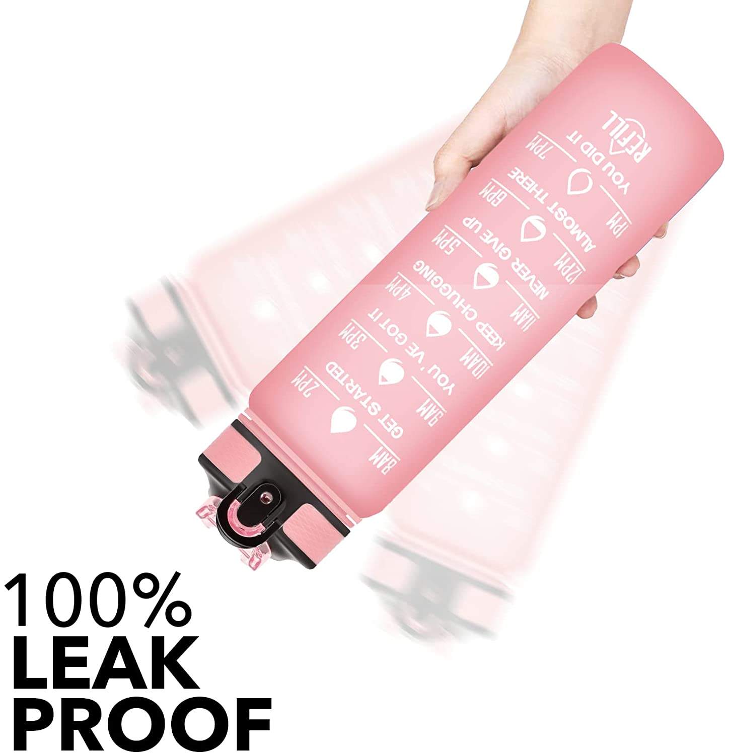 2023 Wholesale Motivational Water Bottle Plastic BPA Free 32oz Sports Plastic Water Bottles in Bulk