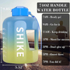 Garrafa De Agua Colorida Botellas De Agua Plastico Plastic Drink Bottle With Logo Half Gallon Motivational Gym Water Bottle