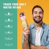 32oz Water Bottles Motivational Sports Water Bottle with Time Marker Tritan BPA Free Wide Mouth Leakproof Plastic Water Bottle