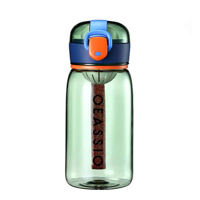 400ml Green Recycled BPA Free Tritan School Children Durable Plastic Water Bottle