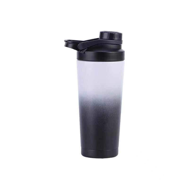 2024 24Oz Gym Sports Stainless Steel Double Wall Vacuum Metal Protein Shaker Bottle Thermo Steel Shakers Bottle
