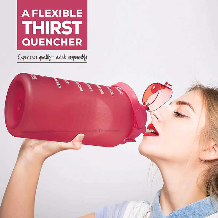 Garrafa De Agua De Ginastica Botella De Agua Deportiva 2 Lts Reasuable 64 Oz Tritan Sport 2 Ltr Water Bottle With Straw