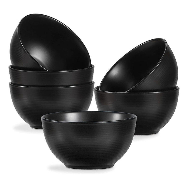 R-PET 28 oz Large Soup Bowls for Kitchen 6 Inch Bowls Microwave and Dishwasher Safe Deep Serving Bowl Set