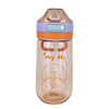 High Quality 18Oz Cheap Leakproof Portable Transparent Colorful Cute Plastic Water Bottle for Kids
